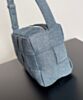 Bottega Veneta Brick Cassette Shoulder Bag 709628 Blue 3