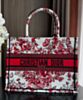 Dior Medium Dior Book Tote Red 2