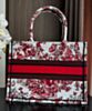 Dior Medium Dior Book Tote Red 4