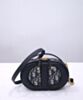 Dior CD Signature Oval Camera Bag Dark Blue 2