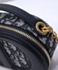 Dior CD Signature Oval Camera Bag Dark Blue 8