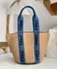 Chloe Large Woody Basket Blue 2