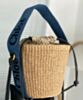 Chloe Small Woody Basket Blue 6