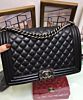 Chanel Lambskin Boy Bag Black