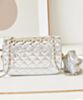 Chanel Flap Bag & Star Coin Purse AS4648 Silver 5