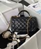 Chanel Mini Flap Bag With Top Handle AS2431 Black 4