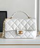 Chanel Small Flap Bag With Top Handle AS4679 White 2