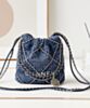 Chanel 22 Mini Handbag AS3980 Blue 2