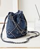 Chanel 22 Mini Handbag AS3980 Blue 3