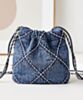 Chanel 22 Mini Handbag AS3980 Blue 5