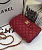 Chanel Quilted Leather Vintage Mini Flap Bag A01116