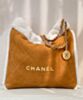 Chanel 22 Small Handbag AS3260 Coffee 2