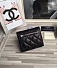 Chanel Lambskin Compact Flap Wallet Black