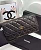 Chanel Rectangle Quilted Wallet in Lambskin Black