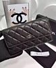 Chanel Rectangle Quilted Wallet in Lambskin Black