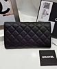 Chanel Quilted Flap Wallet in Caviar Black