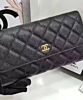 Chanel Quilted Flap Wallet in Caviar Black