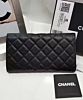 Chanel Quilted Flap Wallet in Caviar Black