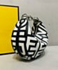 Fendi Nano Fendigraphy Two-tone leather Fendi Roma Capsule Charm 7AS089 Black 3