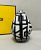 Fendi Nano Fendigraphy Two-tone leather Fendi Roma Capsule Charm 7AS089 Black 4