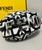 Fendi Nano Fendigraphy Two-tone leather Fendi Roma Capsule Charm 7AS089 Black 5