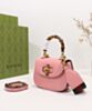 Gucci Mini Top Handle Bag With Bamboo 686864 Pink 3