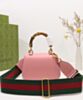 Gucci Mini Top Handle Bag With Bamboo 686864 Pink 5