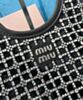 Miu Miu Satin Handbag With Synthetic Crystals 5BA281 7