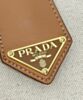 Prada Linen Blend And Leather Mini-buckle Bag 1BE074 Cream 7