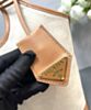 Prada Medium Linen Blend And Leather Tote Bag 1BG471 Cream 7