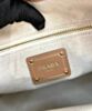 Prada Medium Linen Blend And Leather Tote Bag 1BG471 Cream 9