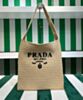 Prada Crochet Tote Bag 1BC182 Apricot 2