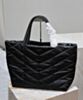 Saint Laurent Puffer Tote In Econyl Black 4