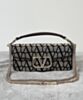 Valentino Loco Toile Iconographe Shoulder Bag Dark Coffee 3