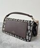 Valentino Loco Toile Iconographe Shoulder Bag Dark Coffee 6