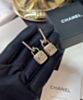 Chanel Women's Pendant Earrings ABA474 Golden 2