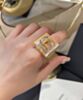 Chanel Women's Ring ABA585 Golden 7
