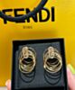 Fendi Women's O'Lock Earrings 8AH939 Golden 6