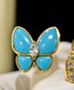 Van Cleef & Arpels Women's Two Butterfly Between The Finger Ring Blue 3