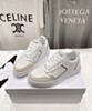 Celine Unisex Ct-10 Celine Trainer Low Lace-Up Sneaker White 4