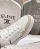 Celine Unisex Ct-10 Celine Trainer Low Lace-Up Sneaker White 9