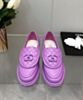 Chanel Women's Moccasins G45474 Purple 2