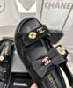 Chanel Women's Sandals G40138 Black 9