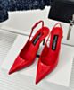 Dolce & Gabbana Women's Patent Leather Slingbacks Red 3