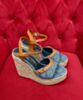 Louis Vuitton Women's Helios Wedge Sandal 1ACIZH Blue 3