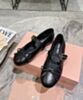 Miumiu Women's Leather Ballerinas Black 3