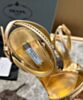 Prada Women's Satin Sandals With Crystals 1X022N Yellow 8