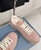 Prada Women's Suede Sneakers 1E413N Pink 6