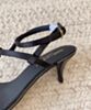 Saint Laurent Women's Cassandra Sandals In Smooth Leather Black 8