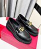 Valentino Women's Vlogo Signature Calfskin Loafer Black 4